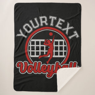 Couverture Sherpa Volleyball AJOUTER LE NOM Spike Ball Attaque Équip