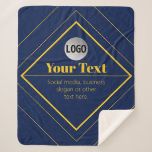 Couverture Sherpa Votre logo et modèle de design personnalisable