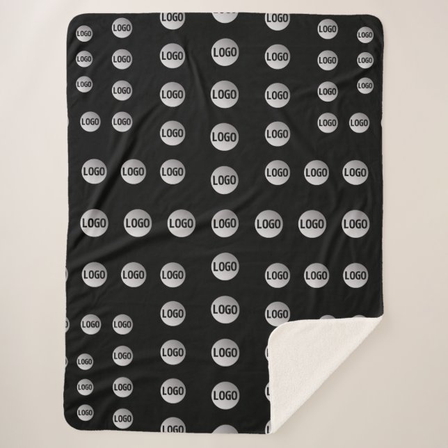 Couverture Sherpa Votre logo ou toute image | Motif moderne unique (Devant)