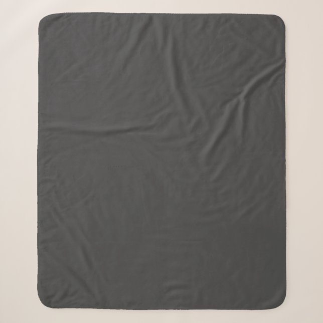 Couverture Sherpa Votre nom ou nom d'entreprise | Gris Masculin Mode (Devant)
