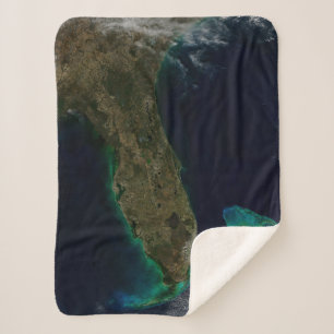 Couverture Sherpa Vue Satellite Sur La Floride.