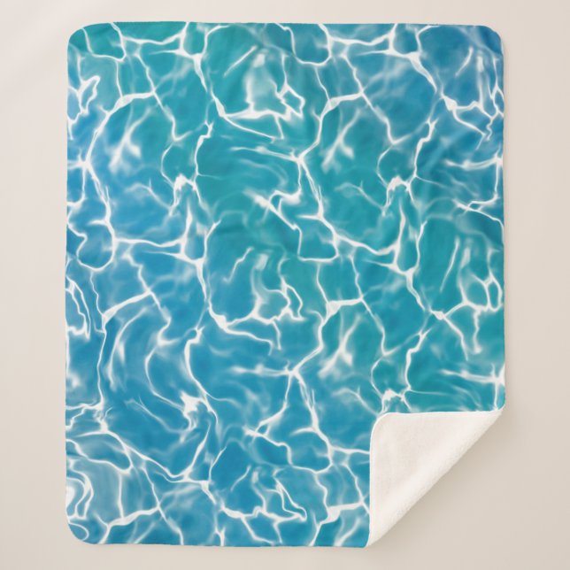 Couverture Sherpa Water bleu (Devant)