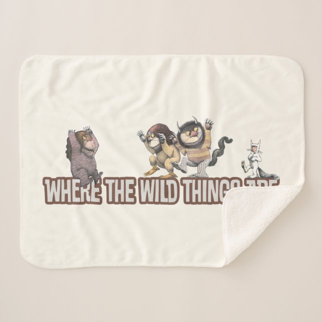 Couverture Sherpa Where the Wild Things Are Characters on Logo (Devant (Horizontal))