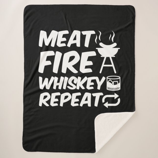 Couverture Sherpa Whiskey de feu de viande Répétition | Drôle de dir (Devant)