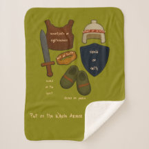 Whole Armor Sherpa Yarn Look Baby Blanket