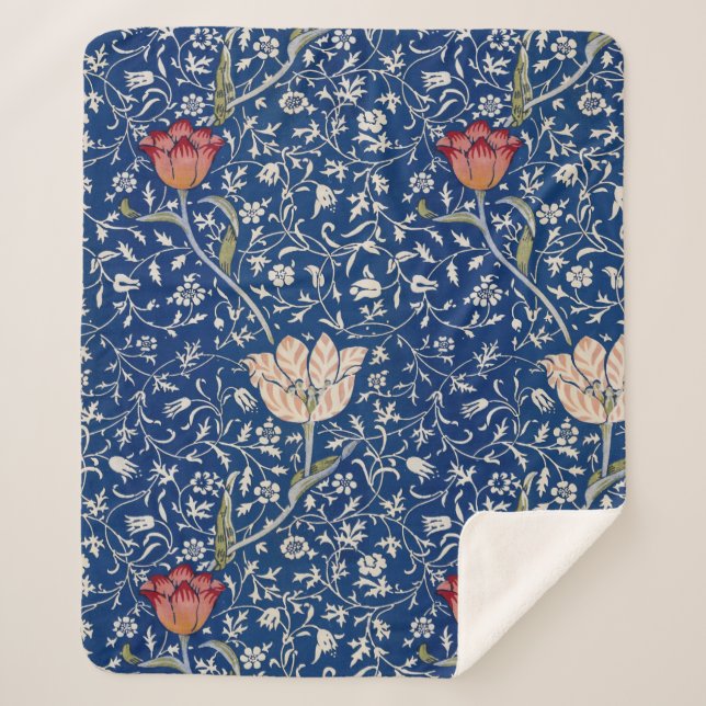 Couverture Sherpa William Morris Motif Medway (Devant)