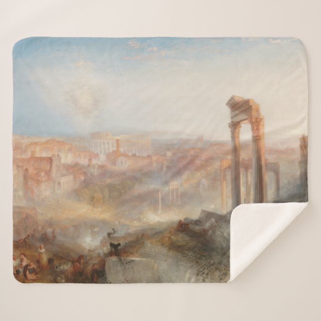 Couverture Sherpa William Turner British - Moderne Rome-Campo Vaccin (Devant (Horizontal))