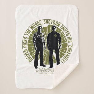 Couverture Sherpa Winchester Brothers surnaturel "Shotgun"