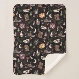 Couverture Sherpa Witchy Woodland