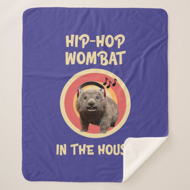 Couverture Sherpa Wombat Hip-hop Drôle dans la Maison (Devant)