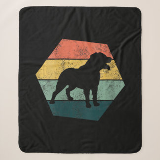Couverture Sherpa Womens Vintage Hexagon Rottweiler Venin Rottweiler