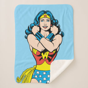 Couverture Sherpa Wonder Woman Bras Croisés