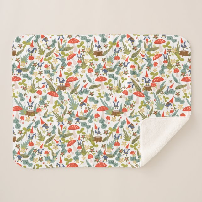 Couverture Sherpa Woodland Gnomes Baby (Devant (Horizontal))
