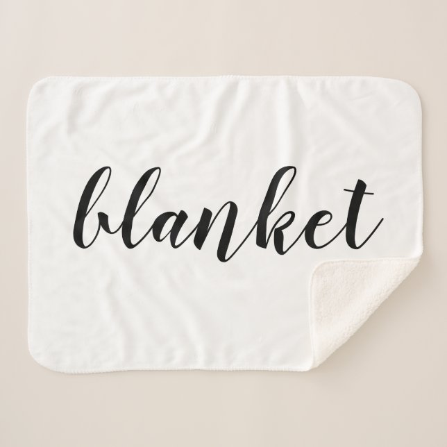 Couverture Sherpa Word littéral Funny personnalisable (Devant (Horizontal))