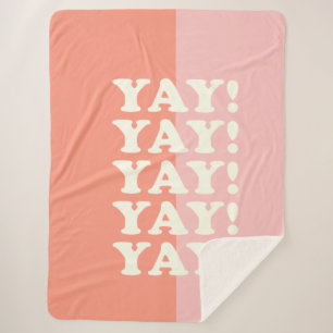 Couverture Sherpa   Yay ! Le rose et le corail inspirant