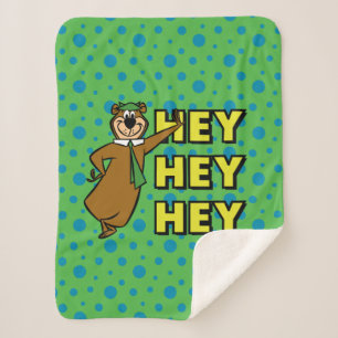 Couverture Sherpa Yogi Bear Hey Hey Hey