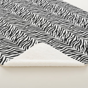 Couverture Sherpa Zebra Print Sherpa Blanket