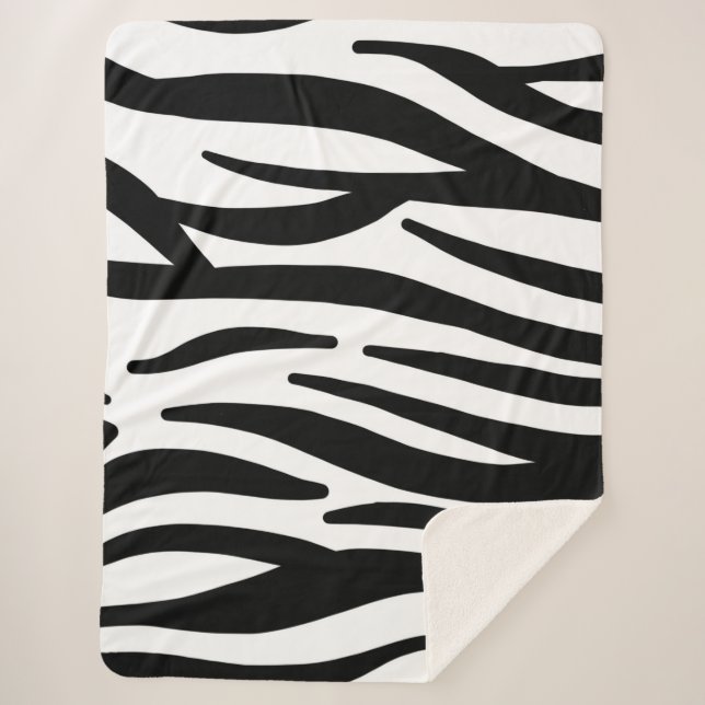 Couverture Sherpa Zebra Stripes (Devant)