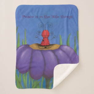Couverture Sherpa Zen Ladybug