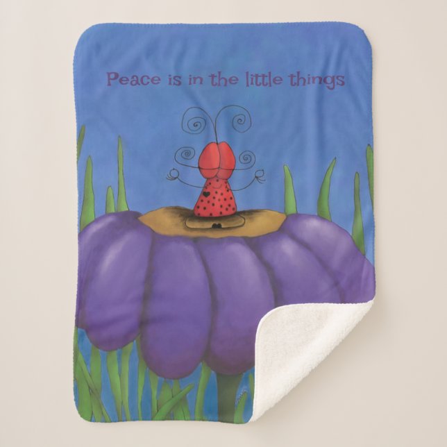 Couverture Sherpa Zen Ladybug (Devant)