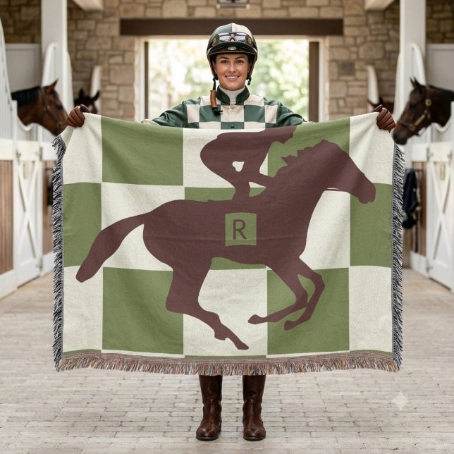 Couverture Silhouette de cheval et cavalier (Créateur téléchargé)