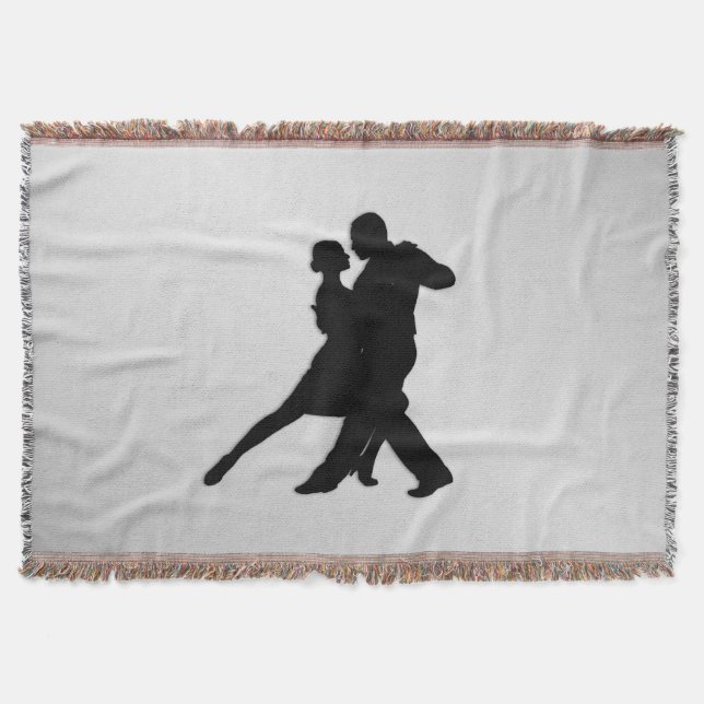 Couverture Silhouette de danseurs de Tango 2 Argent (Devant)