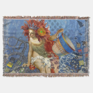 Couverture Sirène du Verseau Art Gothique Bleu