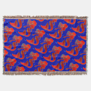 Couverture sirènes rouges de goupille- bleues
