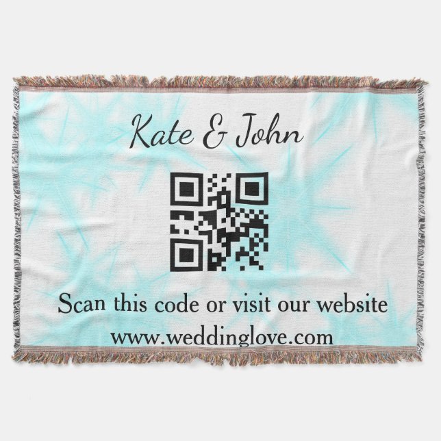 Couverture Site Web mariage simple qui q r code Jeter la couv (Devant)