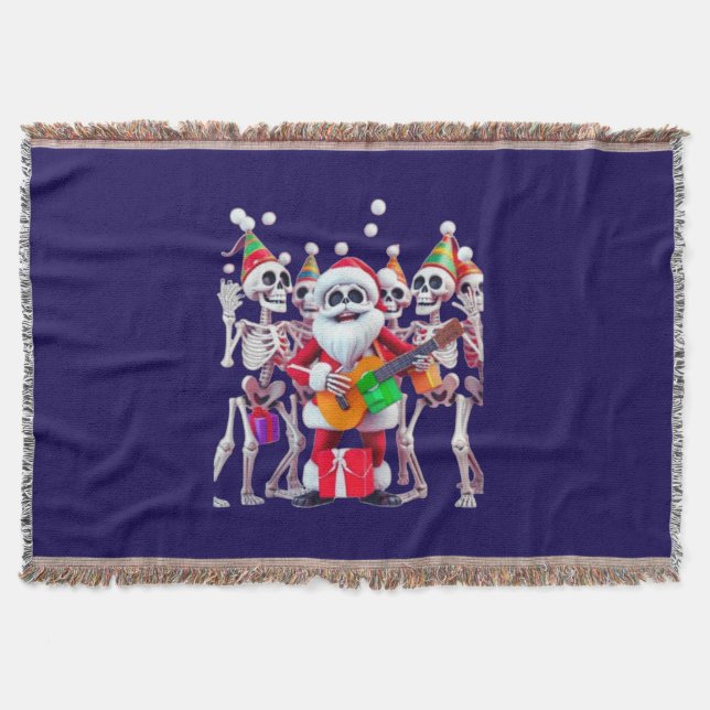 Couverture **Skeleton Santa Party – Funny 3D Christmas Skelet (Devant)