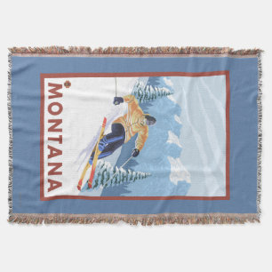 Couverture Skieur de neige de Downhhill - Montana