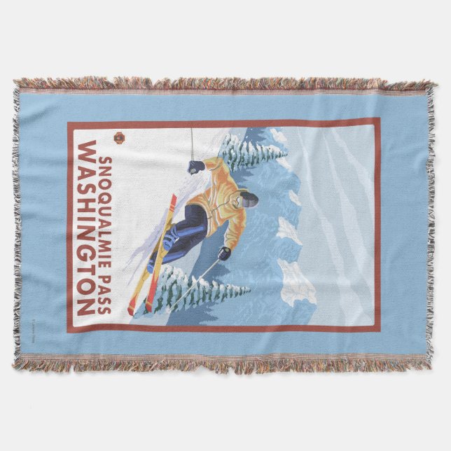 Couverture Skieur de neige de Downhhill - passage de (Devant)