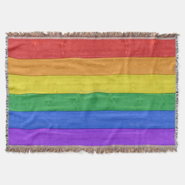 Couverture SlipperyJoe's classique arc-en-ciel tactile fait m (Devant)