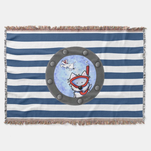 Couverture Snorkel Westies Nautical Thon Blanket (Devant)