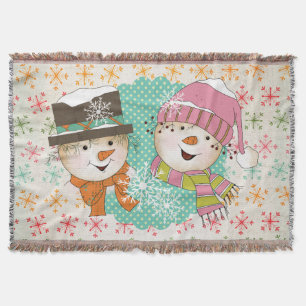 Couverture Snowflakes et Snowmen Holiday Thon
