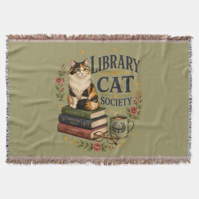 Couverture Société de la chatte de bibliothèque Calicot livre (Devant)