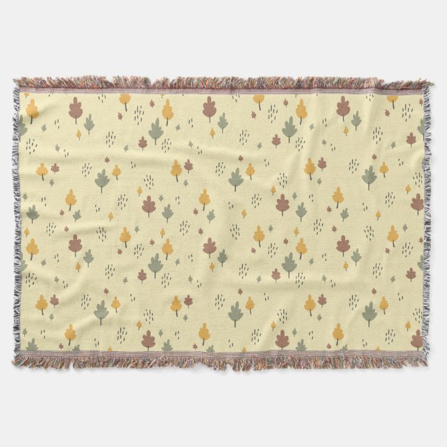 Couverture Soft Fall Vibe" Scattered Leaf (Devant)