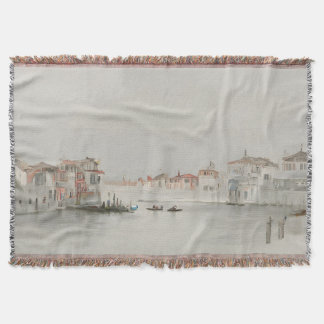 Couverture Soft Neutral Venice Canal Sketch Art