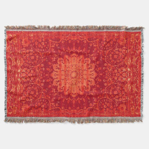 Couverture Souk couché de soleil : Motif marocain d'Orange Ma