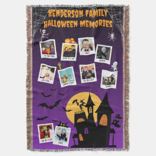 Couverture Souvenirs de Halloween en famille en collage photo