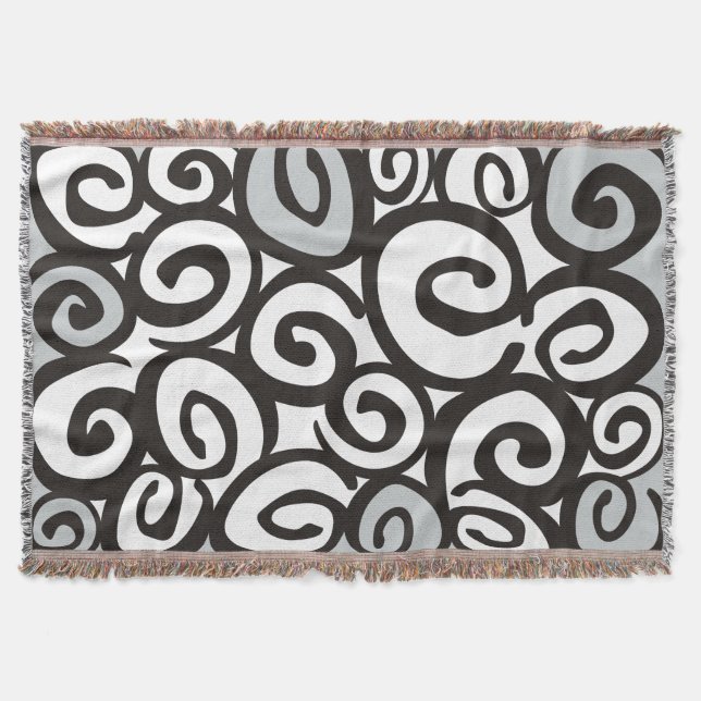 Couverture Spirales Motif noir & blanc + vos idées (Devant)