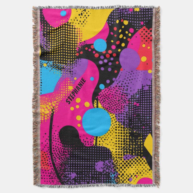 Couverture Splash couleur Abstrait dans le style comique rétr (devant Vertical)