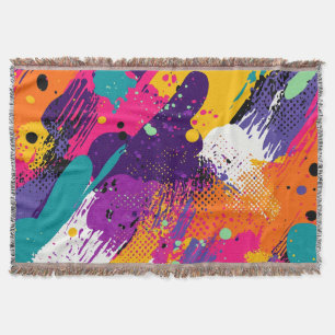 Couverture Splash couleur Abstrait dans le style comique rétr