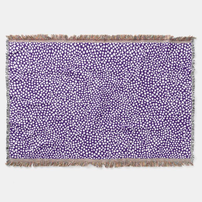 Couverture Spots aléatoires - Blanc sur violet profond (Devant)