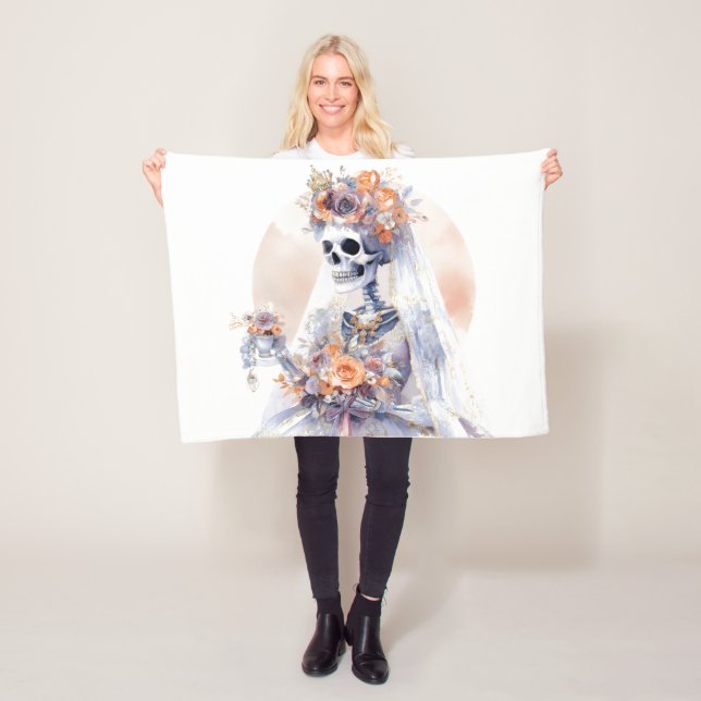 Couverture squelette d'Halloween éffrayante (En situation)