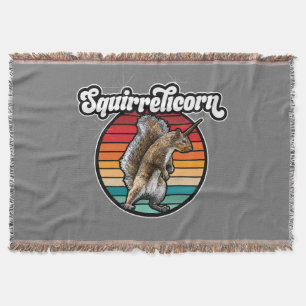 Couverture Squirrelicorn - drôle, licorne écureuil vintage