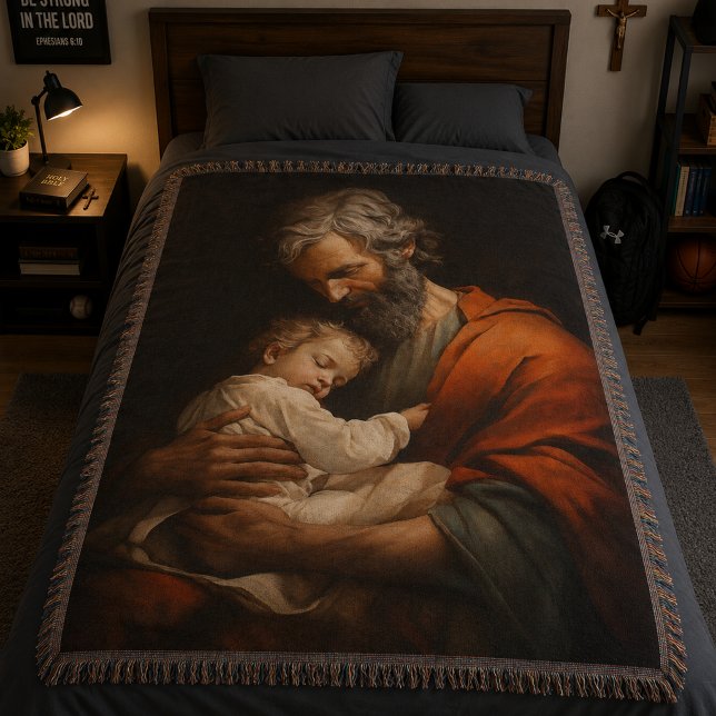 Couverture St. Joseph et l'Enfant Jésus Religieux Catholique (Créateur téléchargé)