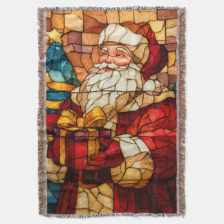 Couverture Stained Glass Santa