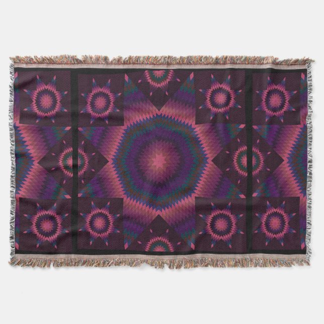 Couverture Star of Bethlehem Quilt berries (Devant)