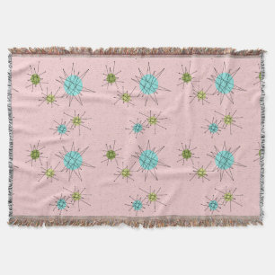 Couverture Starbursts Atomique rose Iconique Jeter la couvert